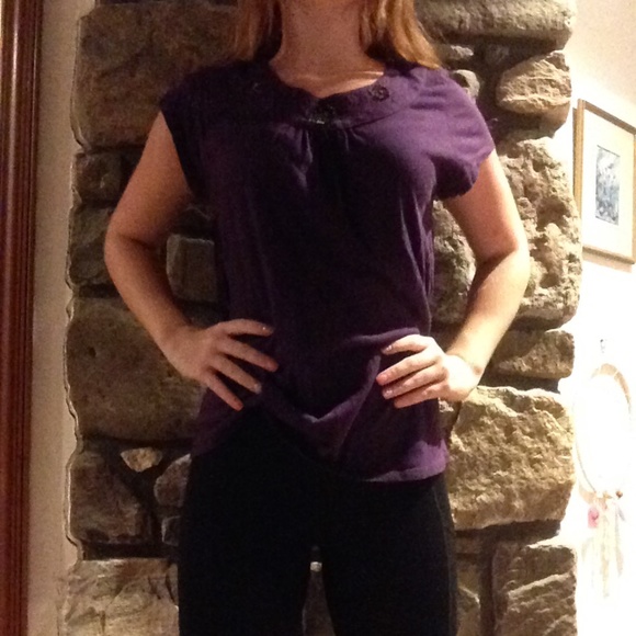 Tommy Hilfiger purple top💜 - Picture 2 of 4